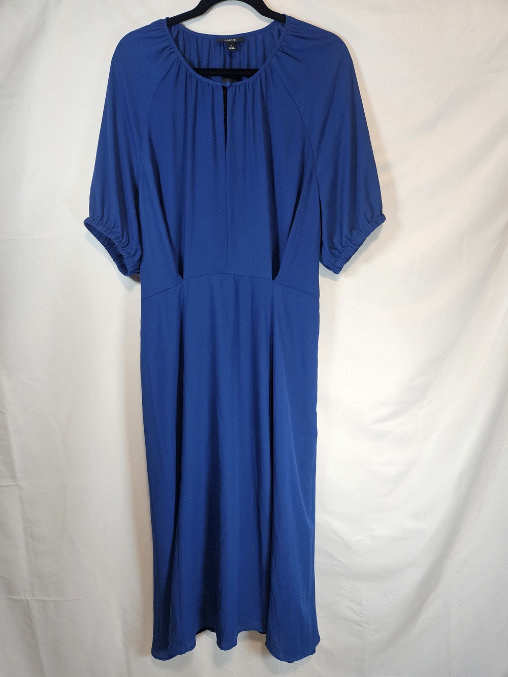 Flowy Royal Blue Women's Midi Dress